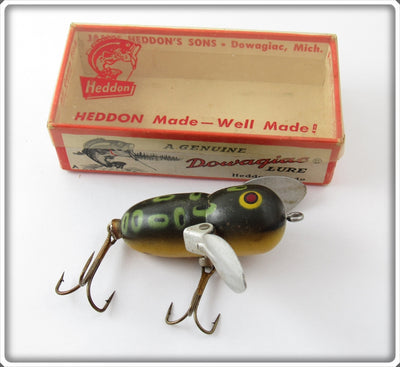 Vintage Heddon Bullfrog Tiny Crazy Crawler Lure In Box For Sale