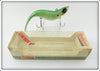 Vintage Heddon Green Shad Cousin I Lure In Box 