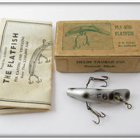 Vintage Helin Silver Spotted Fly Rod Flatfish Lure In Box