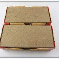 South Bend Red & White Casting Spoon Empty Box Pair