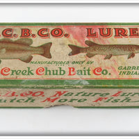 Vintage Creek Chub Crab Finish Crawdad Empty Lure Box