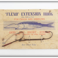 Flexo Extension Hook For Frogs & Minnows On Card