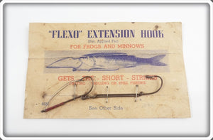 Flexo Extension Hook For Frogs & Minnows On Card