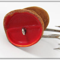 Arbogast Brown Flocked Hula Popper