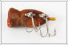 Arbogast Brown Flocked Hula Popper