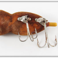 Arbogast Brown Flocked Hula Popper