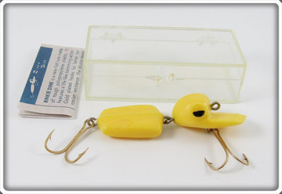 Vintage Peck Polymers Yellow Rinkie Dink Lure In Box 