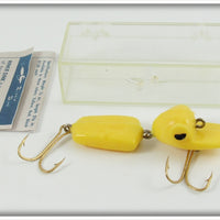 Vintage Peck Polymers Yellow Rinkie Dink Lure In Box