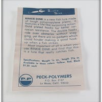Peck Polymers Yellow Rinkie Dink In Box