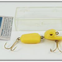 Vintage Peck Polymers Yellow Rinkie Dink Lure In Box