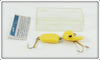 Vintage Peck Polymers Yellow Rinkie Dink Lure In Box