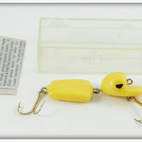 Vintage Peck Polymers Yellow Rinkie Dink Lure In Box