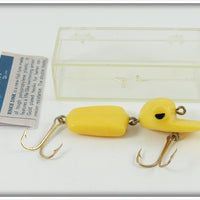 Vintage Peck Polymers Yellow Rinkie Dink Lure In Box