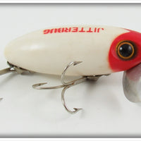 Arbogast Red Head White Jitterbug In Box