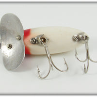 Arbogast Red Head White Jitterbug In Box