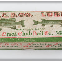 Vintage Creek Chub White With Red Head Plunker Empty Box 