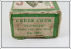 Creek Chub White With Red Head Plunker Empty Box