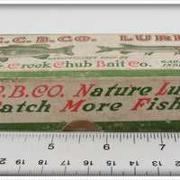 Creek Chub White With Red Head Plunker Empty Box