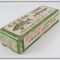 Creek Chub White With Red Head Plunker Empty Box