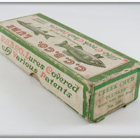 Creek Chub White With Red Head Plunker Empty Box
