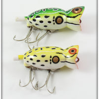 Arbogast Swamp Frog & Leopard Frog Hula Popper Pair