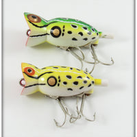 Arbogast Swamp Frog & Leopard Frog Hula Popper Pair