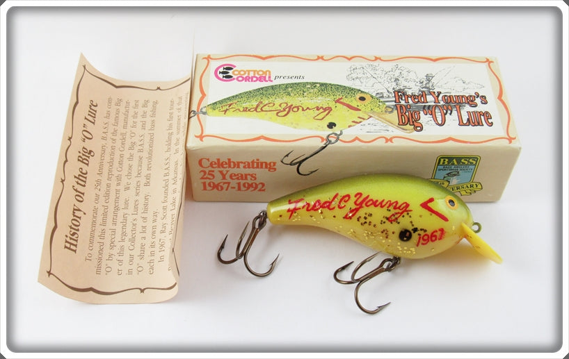 Cordell 25th Anniversary Fred Young Big O Lure In Box For Sale