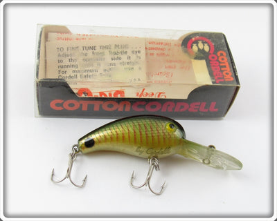 Vintage Cotton Cordell Perch Big O Lure In Box 