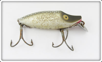 Vintage Heddon Silver Flitter River Runt Lure