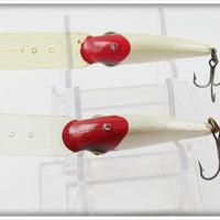 South Bend Red Head Rock Popper Pair