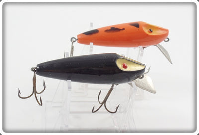 Atlantic Lures Swamp Fox Pair: Black & Orange