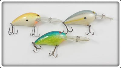 Norman Deep Diving Lot Of Three: Green/Blue, Yellow/White, & White Grey