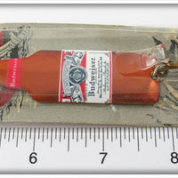 Budweiser Beer Bottle Lure On Card