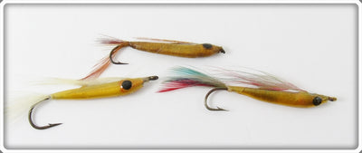 Vintage Jim Harvey Darting Minnow Fly Rod Lure Lot Of Three