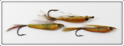 Vintage Jim Harvey Darting Minnow Fly Rod Lure Lot Of Three