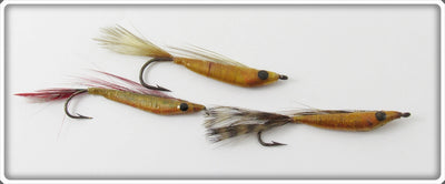 Vintage Jim Harvey Darting Minnow Fly Rod Lure Lot Of Three