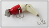 Creek Chub Red & White Jointed Spinning Pikie In Box