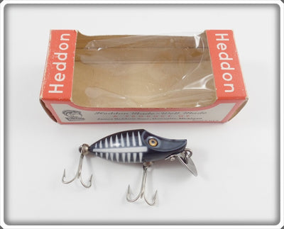 Heddon Black Shore Tiny Runt In Correct Box