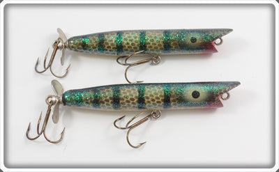 Unknown Stan Gibbs Type Popper Pair: Striped With Glitter