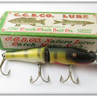 Vintage Creek Chub Perch Jointed Pikie Lure In Box 2601