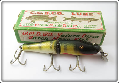 Vintage Creek Chub Perch Jointed Pikie Lure In Box 2601