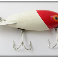 Bomber Bait Co Red Head White Model 400 In Box