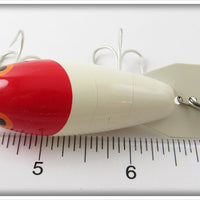 Bomber Bait Co Red Head White Model 400 In Box