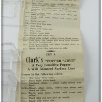 Clark's Pike Scale Water Scout Empty Box