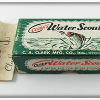 Vintage Clark's Pike Scale Water Scout Empty Lure Box