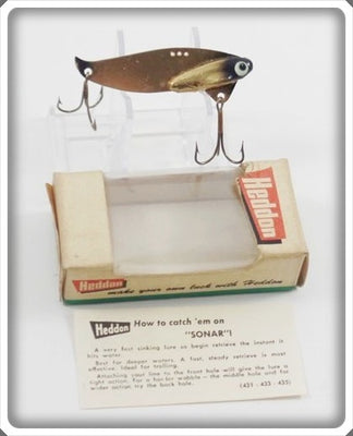 Heddon Gold Finish GF Sonar In Correct Box