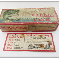 Vintage Heddon Empty Box With Luny Frog Insert