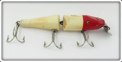 Vintage Creek Chub Red & White Jointed Pikie Lure