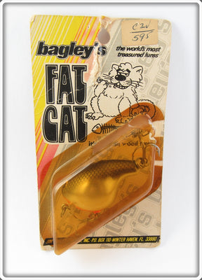 Vintage Bagley Tennessee Shad Fat Cat Lure On Card