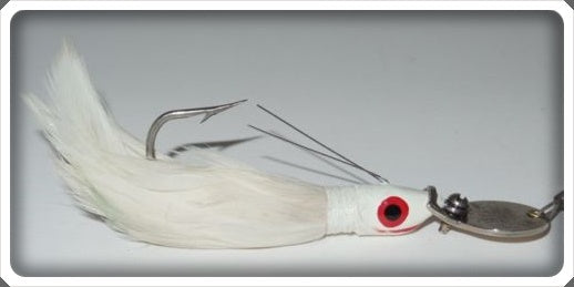 Weezel Bait Co. White The Weezel Feathered Minnow